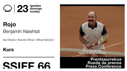 ROSSO (ROJO) — Press conference • SAN SEBASTIÁN INTERNATIONAL FILM FESTIVAL 2018