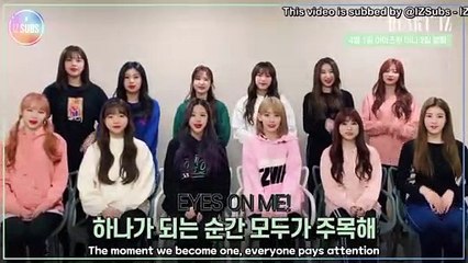 [ENG SUB] 190320 IZ*ONE HEART*IZ Greeting Video