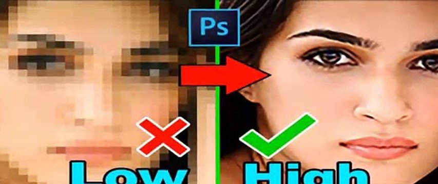 How to Improve depixelate Photo Quality And Convert Into High Quality Photos in Photoshop cc.