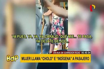 Mujer lanza insultos racistas a pasajero de bus del Corredor Rojo