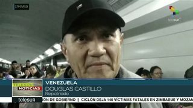 Llegan 90 venezolanos procedentes de Chile a su país