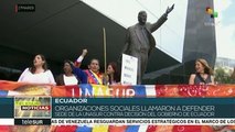 Ecuatorianos rechazan retirar estatua de Néstor Kirchner