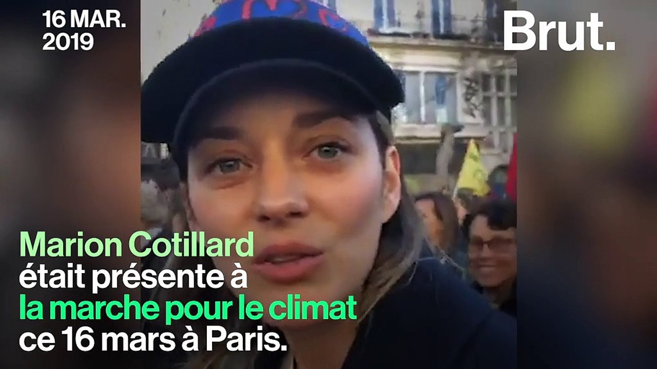 "C’est une marche pour l'humanité", a réagi Marion Cotillard à la "Marche du siècle" pour le climat