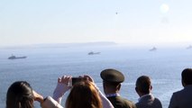 Şehitleri Anma Günü ve Çanakkale Deniz Zaferi'nin 104. yıl dönümü - SOLOTÜRK'ten gösteri uçuşu (2) - ÇANAKKALE