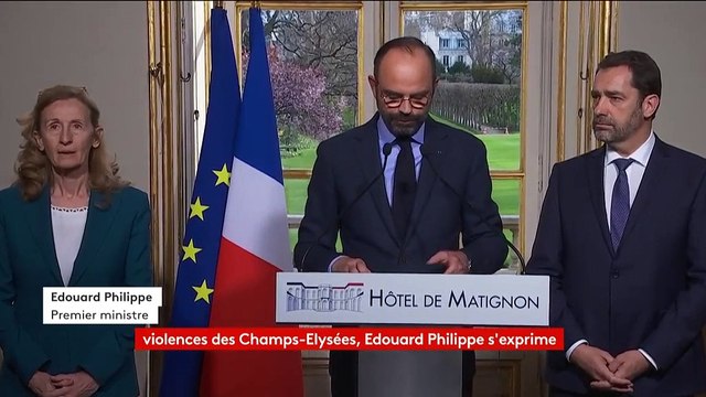 Nouveau préfet de police, interdictions de manifester... Les cinq annonces d'Edouard Philippe après les violences sur les Champs-Elysées