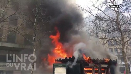 Paris : un samedi de violences aux Champs-Elysées - L'Info du Vrai du 18/03 - CANAL+