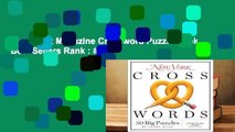 New York Magazine Crossword Puzzle Book  Best Sellers Rank : #5