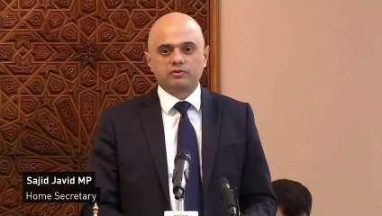 Javid speech at Central London Mosque solidarity event