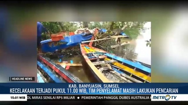 4 Orang Tewas dalam Kecelakaan <i>Speedboat</i> di Sungai Musi