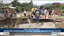 Jembatan Penghubung Sentani-Kertosari Terputus