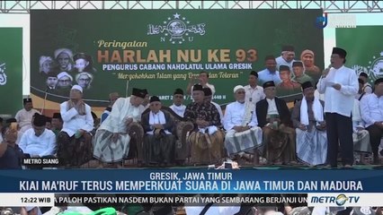 Download Video: KH Ma'ruf Amin Perkuat Dukungan Suara di Jawa Timur