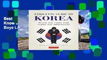 Best product  Etiquette Guide to Korea: Know the Rules That Make the Difference! - Boye Lafayette