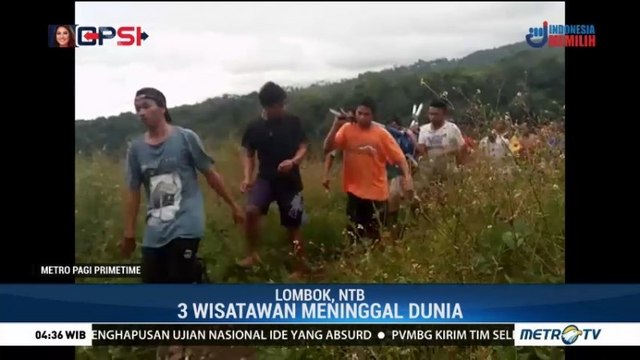 Tiga Wisatawan Meninggal Dunia Akibat Gempa Lombok
