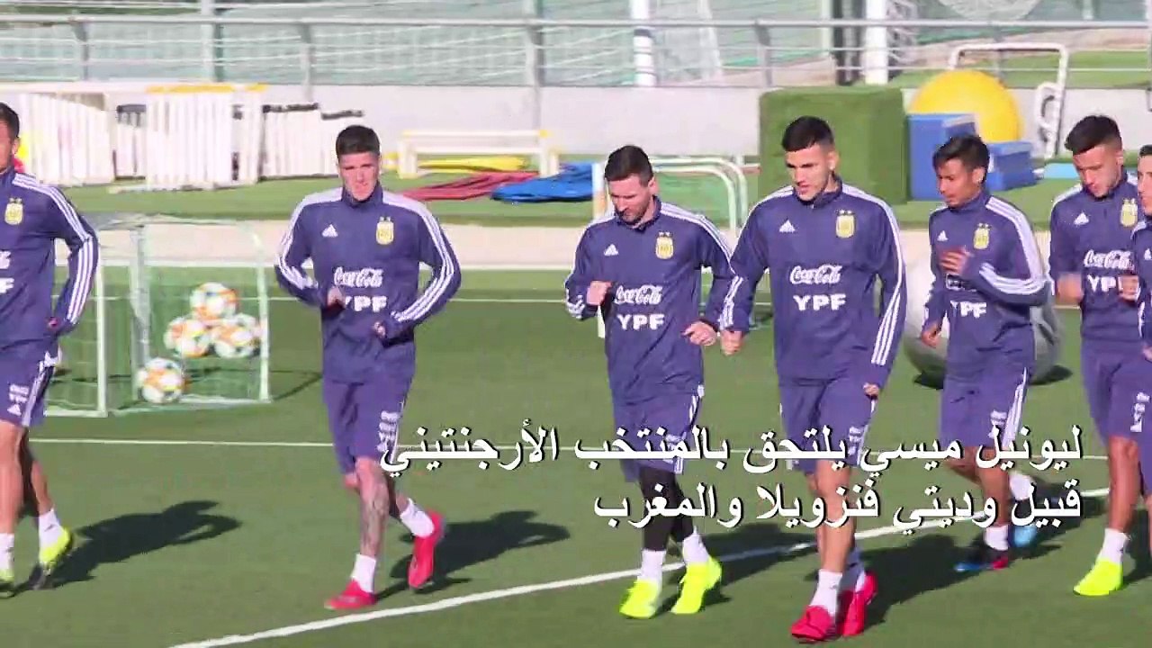 ليونيل ميسي يلتحق بالمنتخب الأرجنتيني قبيل وديت...