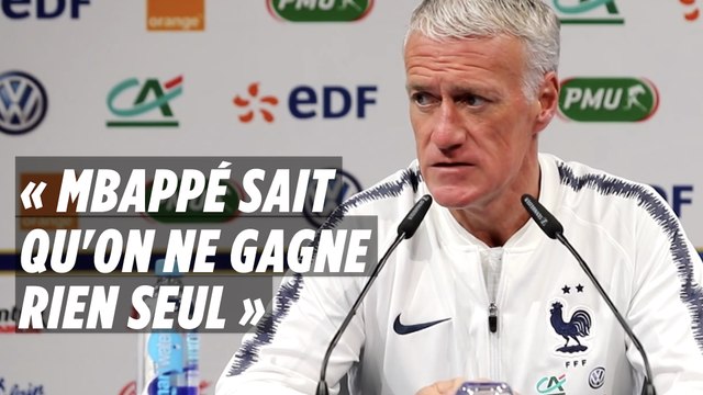 Deschamps: «Kylian Mbappé sait qu'on ne gagne rien seul»