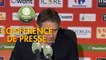 Conférence de presse Gazélec FC Ajaccio - RC Lens (1-0) : Hervé DELLA MAGGIORE (GFCA) - Philippe  MONTANIER (RCL) - 2018/2019