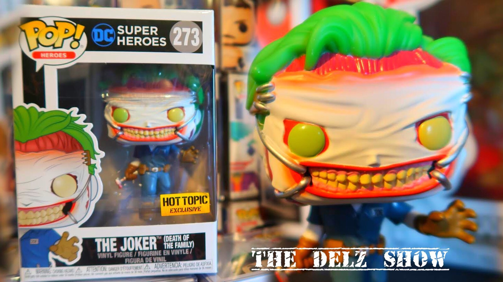 DC COMICS THE JOKER DEATH OF THE FAMILY FUNKO POP HOT TOPIC EXCLUSIVE DETAILED LOOK DC COMICS
