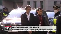 Police seeks arrest warrant for singer Jung Joon-young over sex scandals