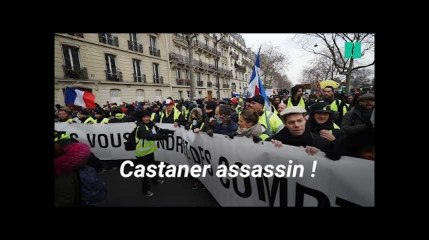 Castaner, tête de Turc dans les manifs de gilets jaunes