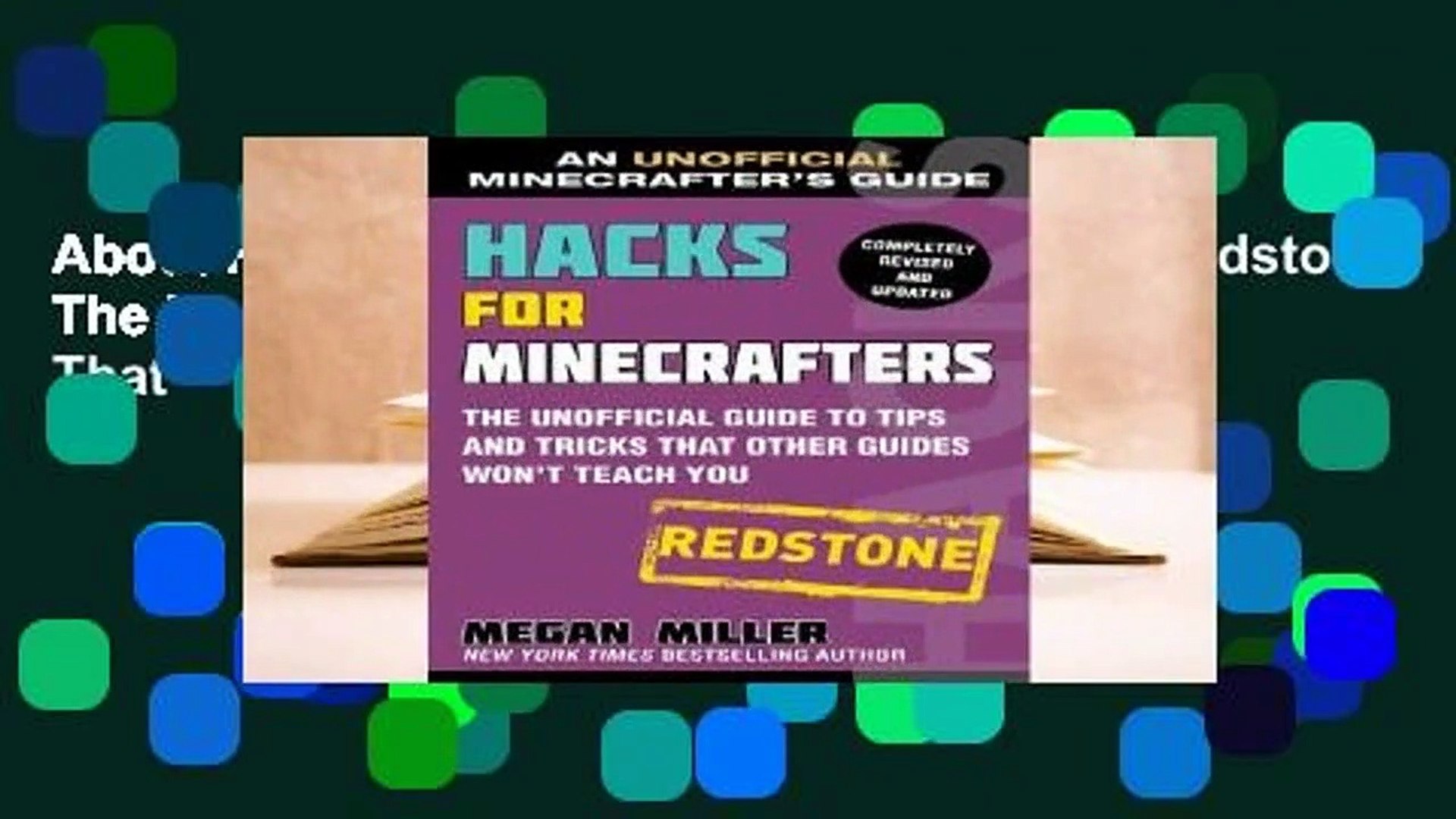 About For Books Hacks for Minecrafters: Redstone: The Unofficial Guide to  Tips and Tricks That - video dailymotion