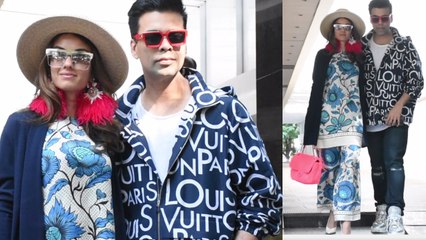 Karan Johar's cool poses at her mother Hiroo Johar's Birthday Party; Watch video| FilmiBeat