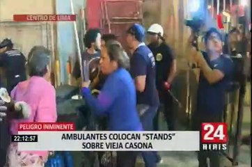 Comercio invade las calles del centro de Lima