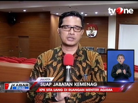 KPK Sita Ratusan Juta di Ruang Kerja Menteri Agama