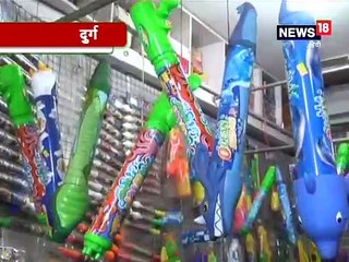 चाइना आइटम, रंगों और पिचकारियों से अटे पड़े दुर्ग के बाजार