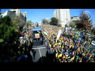 Dsfile masivo en las calles de Johannesburgo