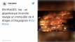 Var : un gigantesque incendie ravage un immeuble de 4 étages à Draguignan