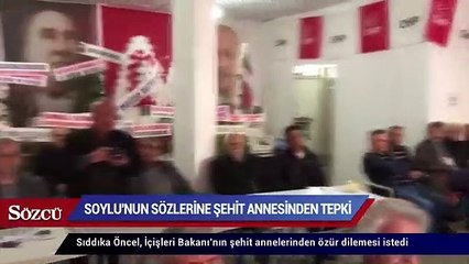 Süleyman Soylu’nun sözlerine şehit annesinden tepki