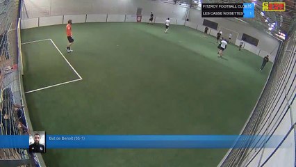But de Benoît  (35-1) - FITZROY FOOTBALL CLUB  Vs LES CASSE NOISETTES  - 18/03/19 21:00 - LIGUE 4