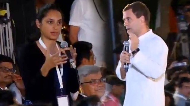 A girl asks the question to Rahul Gandhi over 'Chowkidar Chor Hai' | Oneindia News