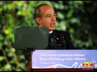 Felipe Calderón felicitó a atletas olímpicos