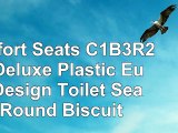 Comfort Seats C1B3R202 Deluxe Plastic Euro Design Toilet Seat Round Biscuit