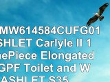 TOTO MW614584CUFG01 WASHLET Carlyle II 1G OnePiece Elongated 10 GPF Toilet and WASHLET