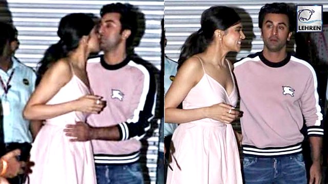 Exes Deepika Padukone & Ranbir Kapoor Hug & Kiss Each Other After An Event