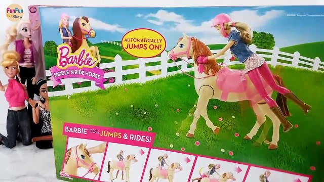 Poupée Barbie Cheval de la Marche Et de la Danse ! Barbie Selle'N Monter à Cheval, Kuda boneka Barbie Cavalo de boneca