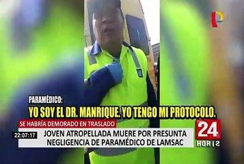 Joven atropellada muere por presunta negligencia de paramédico de Lamsac