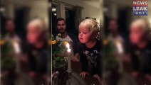 Hilarious moment two-year-old tries so hard to blow candle out