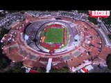 Vista con Dron del Estadio Olímpico de CU