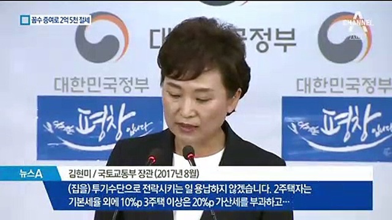 최정호, 딸에 아파트 증여로 2억 5천만 원 절세