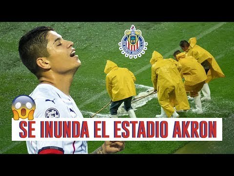 Se inunda el estadio Akron en el Chivas Vs Cruz Azul