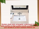 Friho 185x138x79 Modern Rectangular Undermount Vanity Sink Porcelain Ceramic