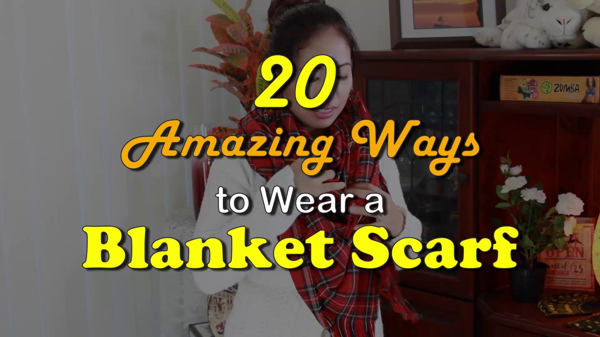 How to wear a blanket scarf part 1 | Fashion How To | Style & Clothing