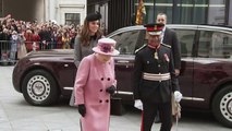 Queen and Duchess of Cambridge visit King's College