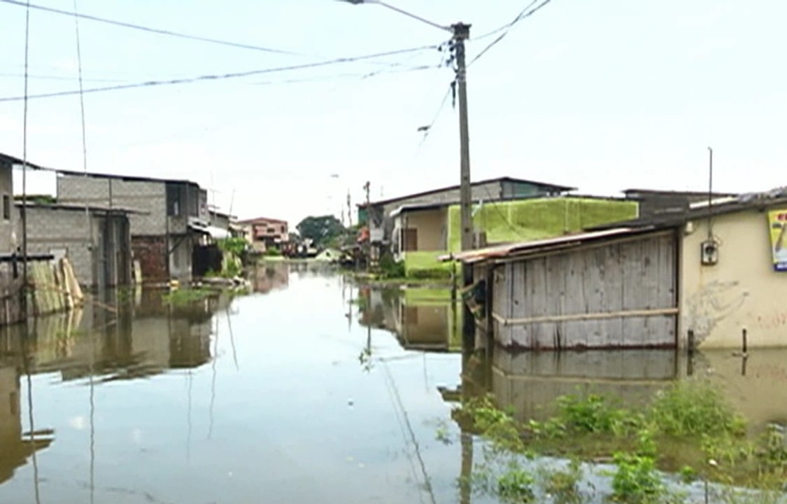 Intensas lluvias afectan a diferentes cantones de la provincia del Guayas