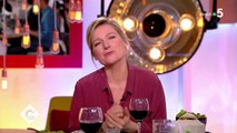 Anne-Elisabeth Lemoine boit un verre de rhum dans C à vous