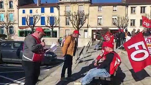 Bar-le-Duc : discours de Yves Briaux lors de la manifestation intersyndicale