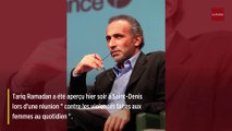 Tariq Ramadan assiste à une conférence sur les violences faites aux femmes